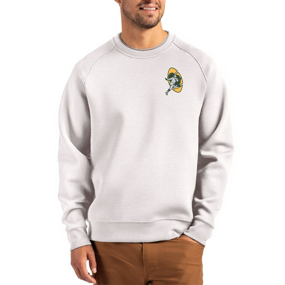 Green Bay Packers Cutter & Buck Throwback Roam Recycled Raglan Pullover Sweatshirt | NFL US