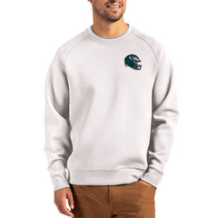 Philadelphia Eagles Cutter & Buck Helmet Roam Recycled Raglan Pullover Sweatshirt | NFL Outlet