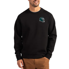 Philadelphia Eagles Cutter & Buck Helmet Roam Recycled Raglan Pullover Sweatshirt | NFL Sale