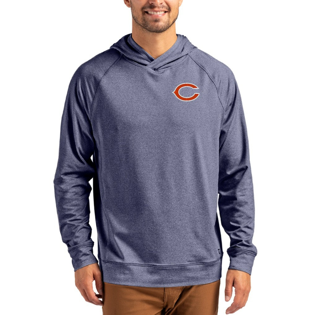 Chicago Bears Cutter & Buck Adapt Knit Recycled Raglan Pullover Hoodie | NFL Online