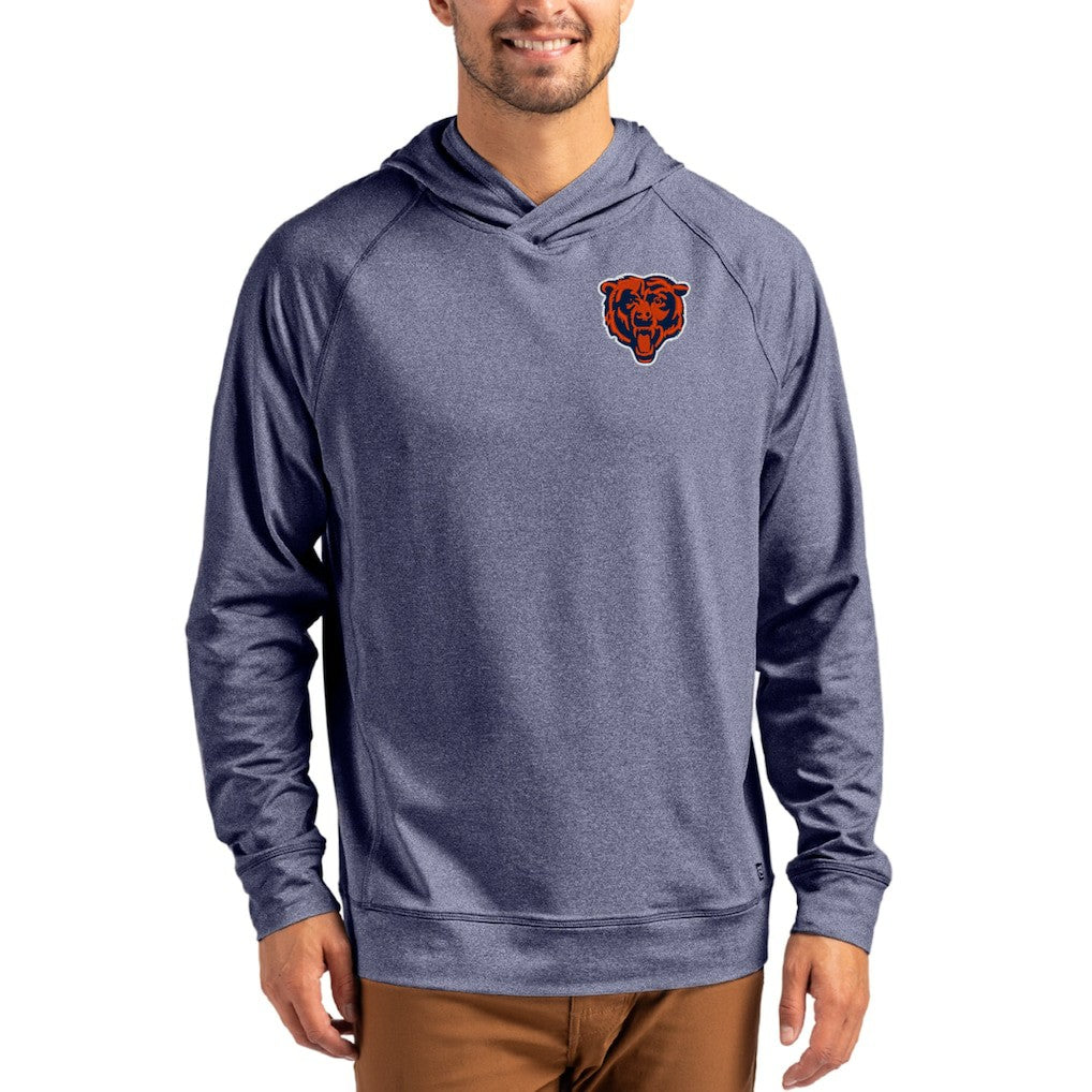 Chicago Bears Cutter & Buck Adapt Knit Recycled Raglan Pullover Hoodie | NFL New