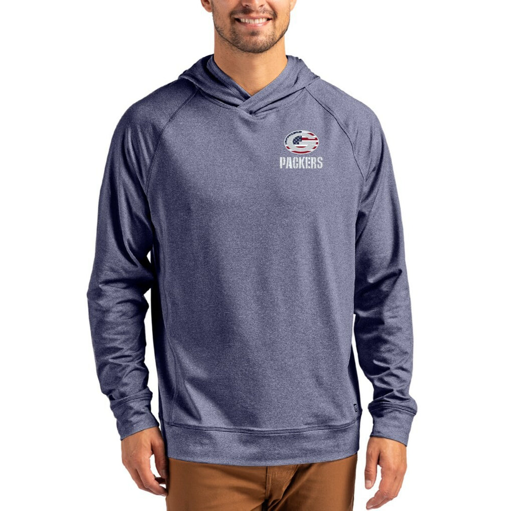 Green Bay Packers Cutter & Buck Adapt Americana Knit Recycled Raglan Pullover Hoodie | NFL Discount