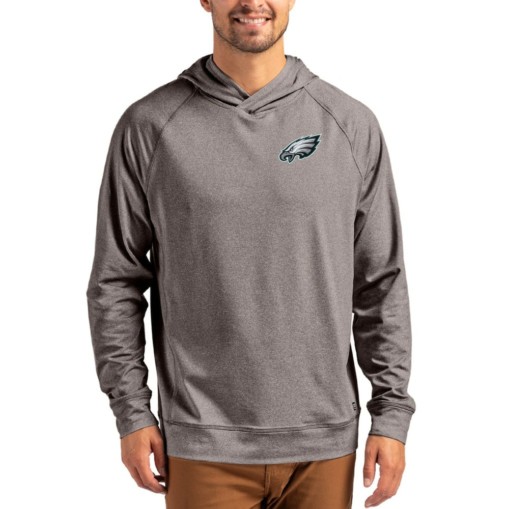 Philadelphia Eagles Cutter & Buck Adapt Knit Recycled Raglan Pullover Hoodie | NFL US