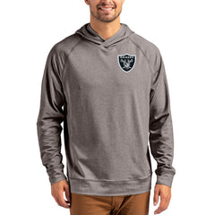 Las Vegas Raiders Cutter & Buck Adapt Knit Recycled Raglan Pullover Hoodie | NFL New