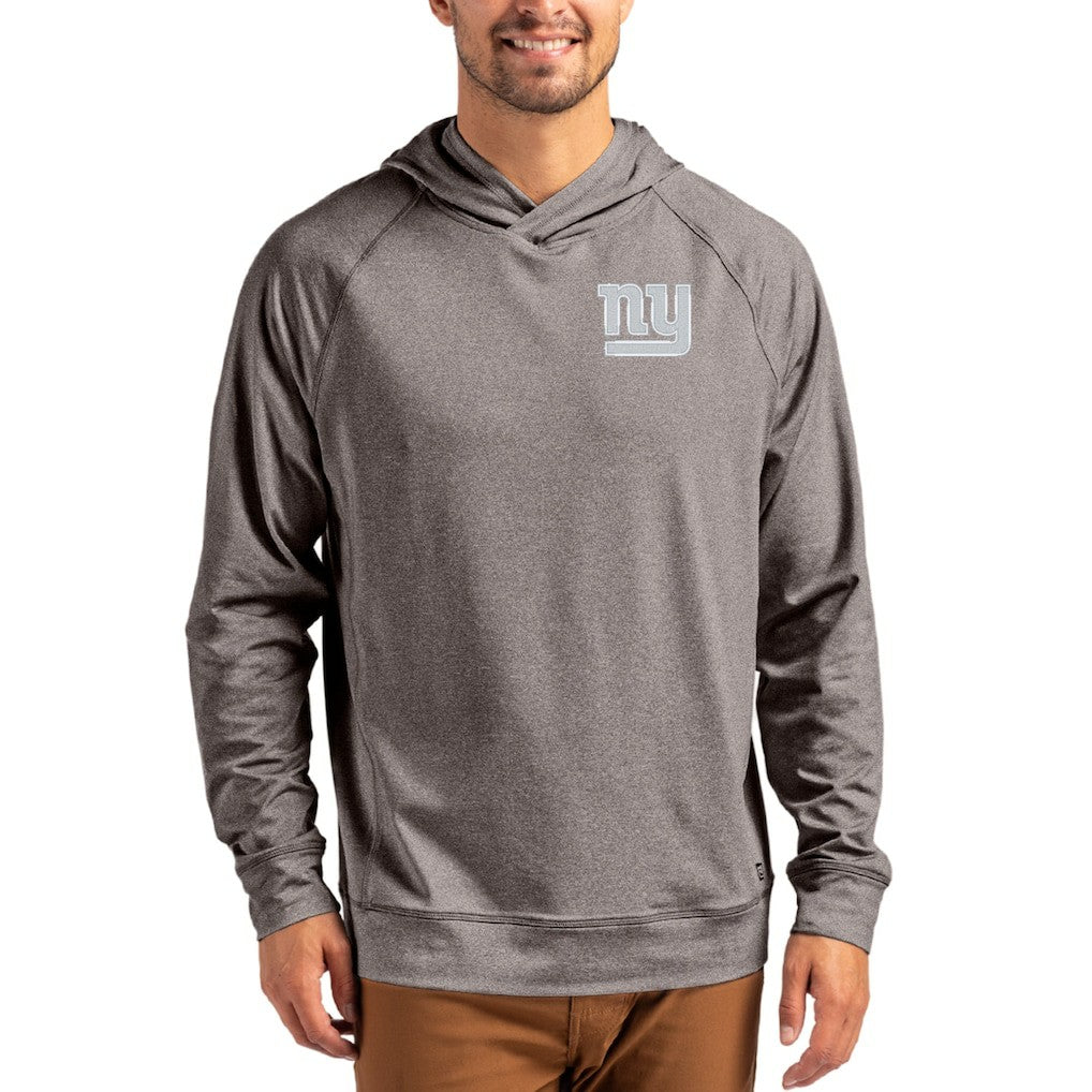 New York Giants Cutter & Buck Adapt Knit Recycled Raglan Pullover Hoodie | NFL Sale