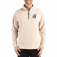 New Orleans Saints Cutter & Buck Throwback Logo Adapt Eco Knit Stretch Recycled Quarter-Zip Pullover | NFL Discount