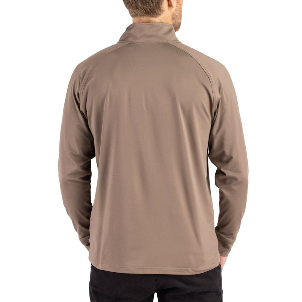 Washington Commanders Cutter & Buck Adapt Eco Knit Stretch Recycled Quarter-Zip Pullover | NFL On sale