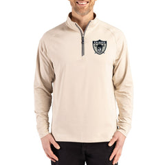 Las Vegas Raiders Cutter & Buck Adapt Eco Knit Stretch Recycled Quarter-Zip Pullover | NFL Hot