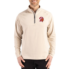 Tampa Bay Buccaneers Cutter & Buck Throwback Logo Adapt Eco Knit Stretch Recycled Quarter-Zip Pullover | NFL Sale