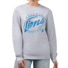 Detroit Lions G-III 4Her by Carl Banks Women's Distressed Graphics Fleece Pullover Sweatshirt | NFL Near me