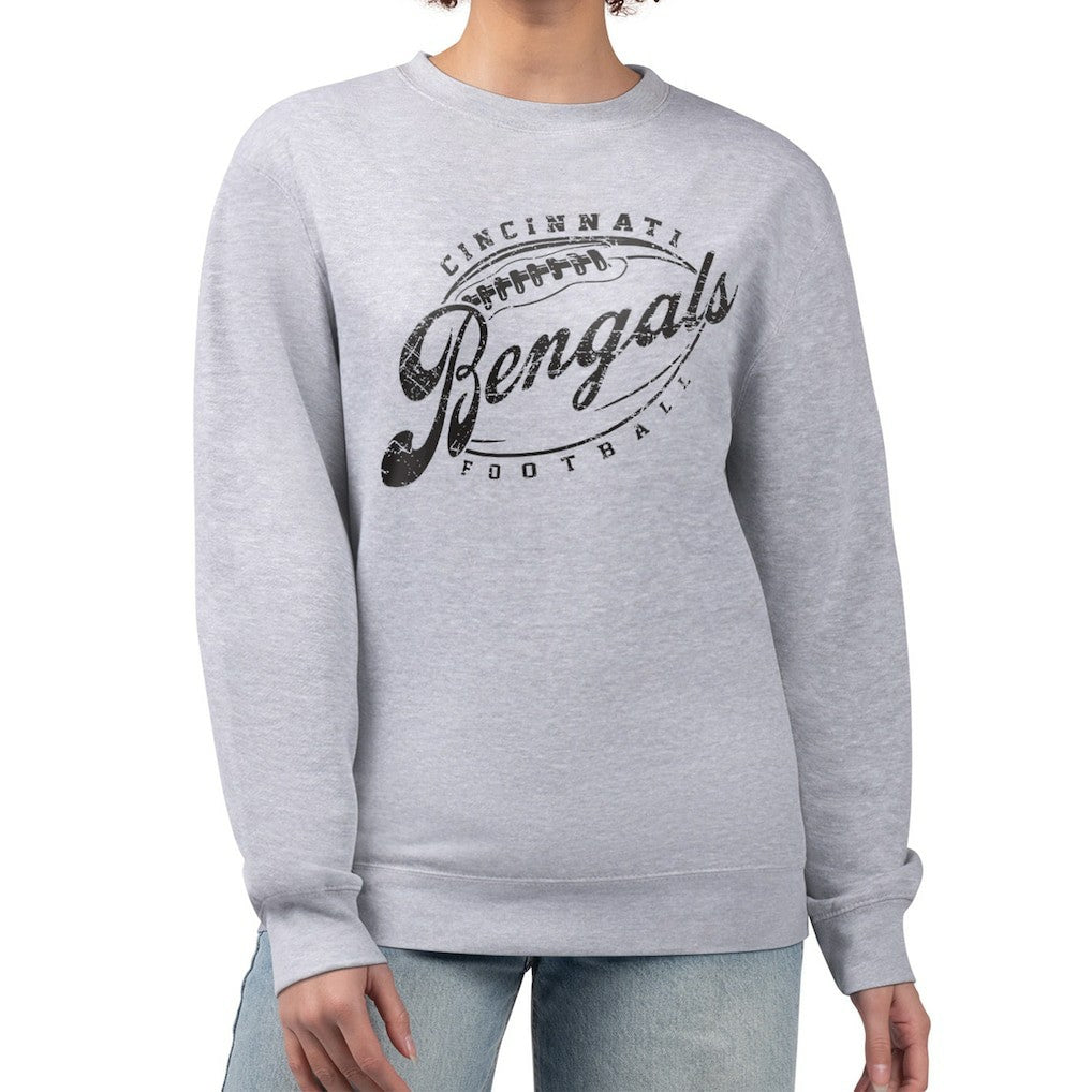 Cincinnati Bengals G-III 4Her by Carl Banks Women's Distressed Graphics Fleece Pullover Sweatshirt | NFL Online