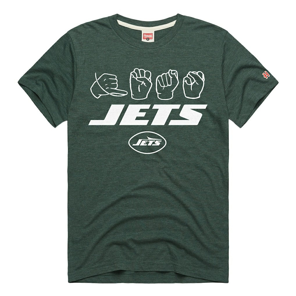 New York Jets Homage Unisex NFL ASL Collection by Love Sign Tri-Blend T-Shirt | NFL Near me