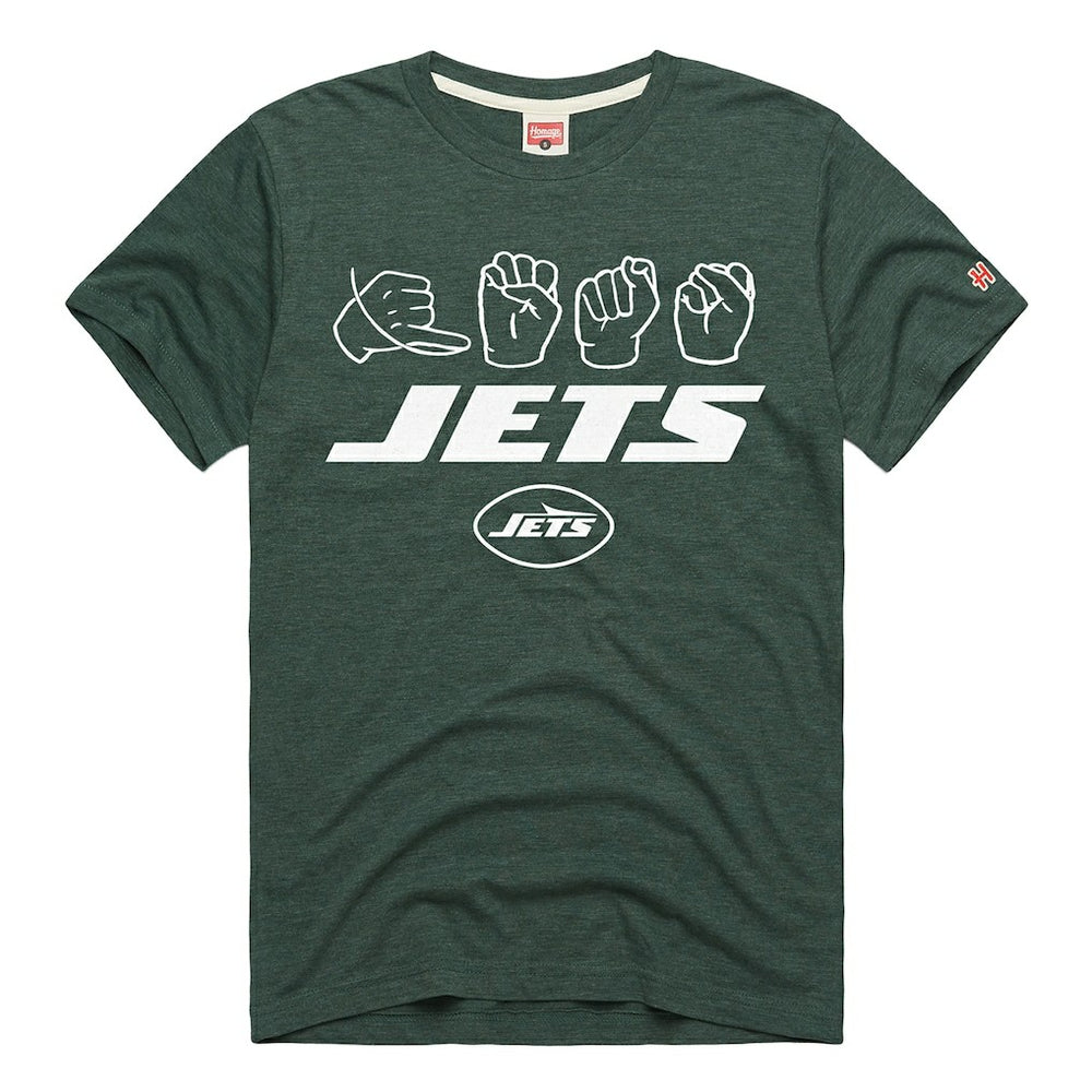 New York Jets Homage Unisex NFL ASL Collection by Love Sign Tri-Blend T-Shirt | NFL Near me