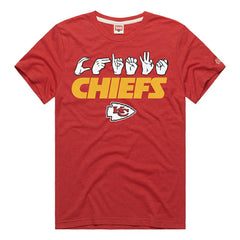 Kansas City Chiefs Homage Unisex NFL ASL Collection by Love Sign Tri-Blend T-Shirt | NFL Online