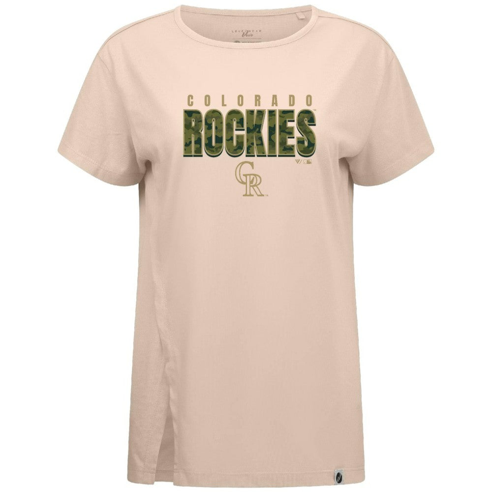 Colorado Rockies Levelwear Women's Influx Protect W T-Shirt - MLB T-shirts