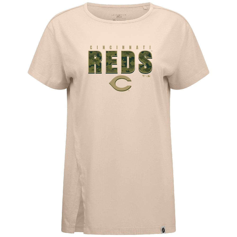 Cincinnati Reds Levelwear Women's Influx Protect W T-Shirt - MLB T-shirts