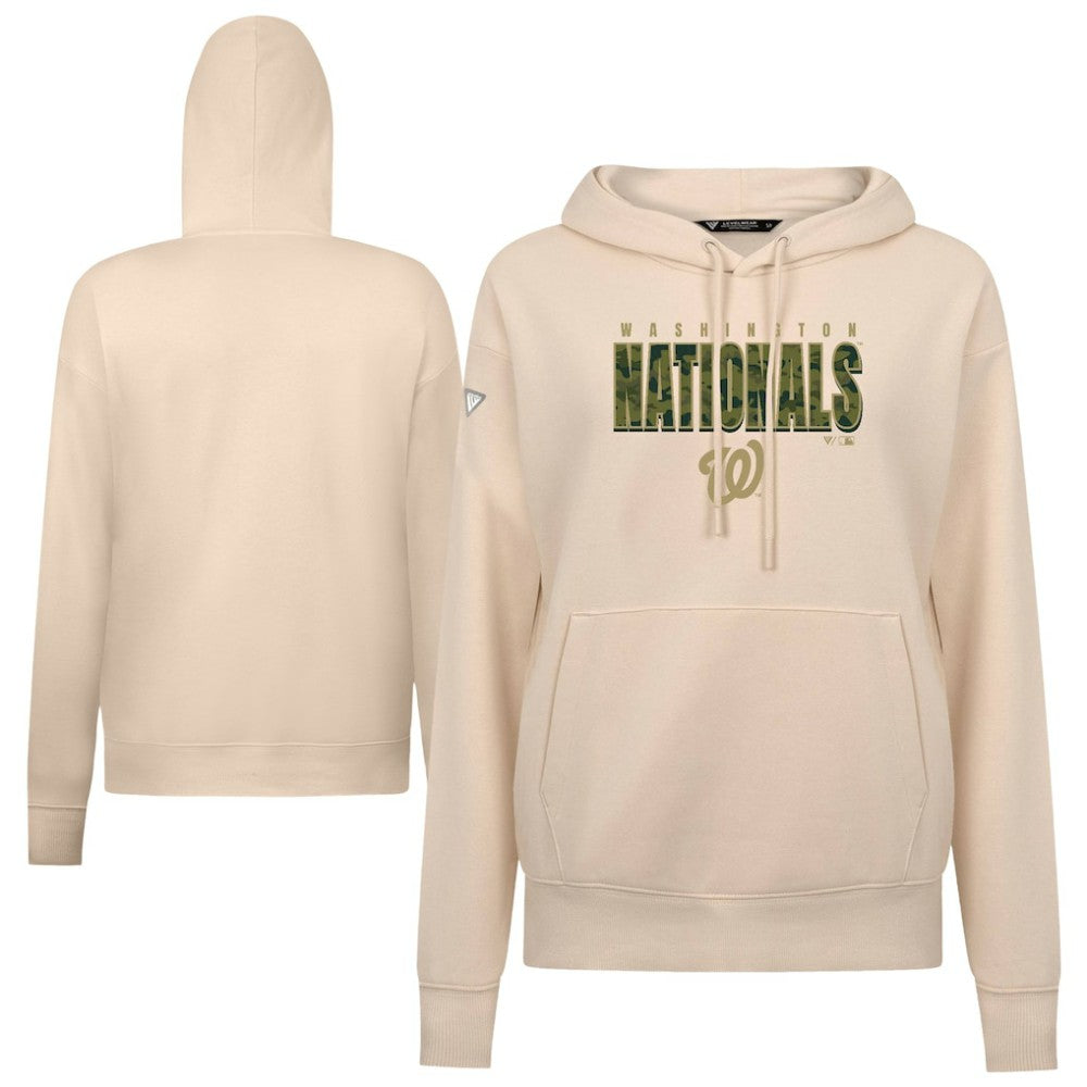 Washington Nationals Levelwear Women's Adorn Protect W Pullover Hoodie - MLB Hoodies