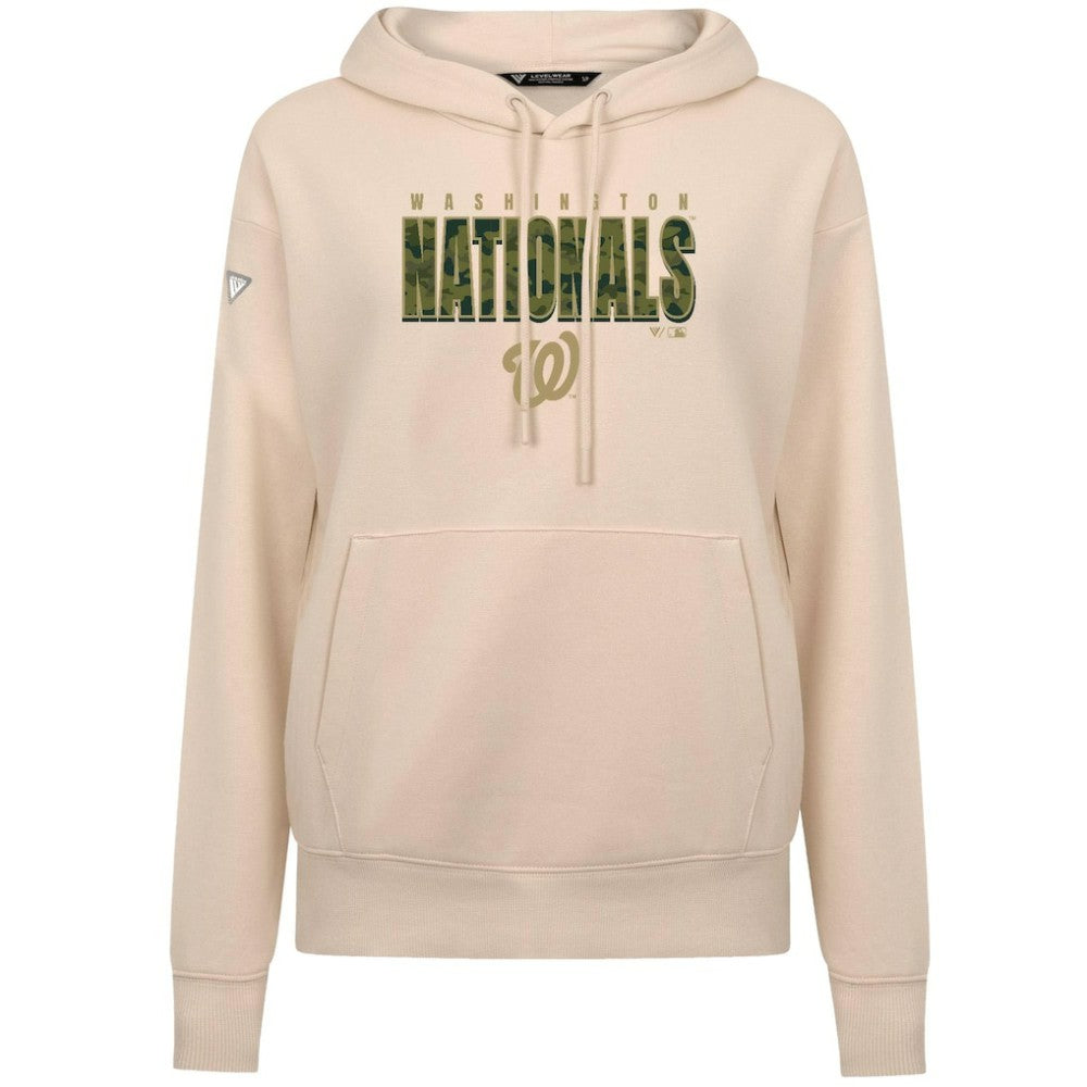 Washington Nationals Levelwear Women's Adorn Protect W Pullover Hoodie - MLB Hoodies