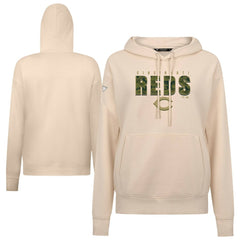 Cincinnati Reds Levelwear Women's Adorn Protect W Pullover Hoodie - MLB Hoodies