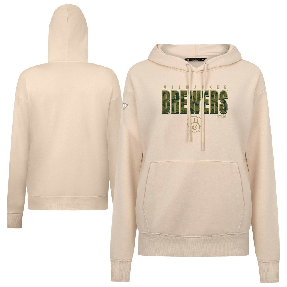 Milwaukee Brewers Levelwear Women's Adorn Protect W Pullover Hoodie - MLB Hoodies