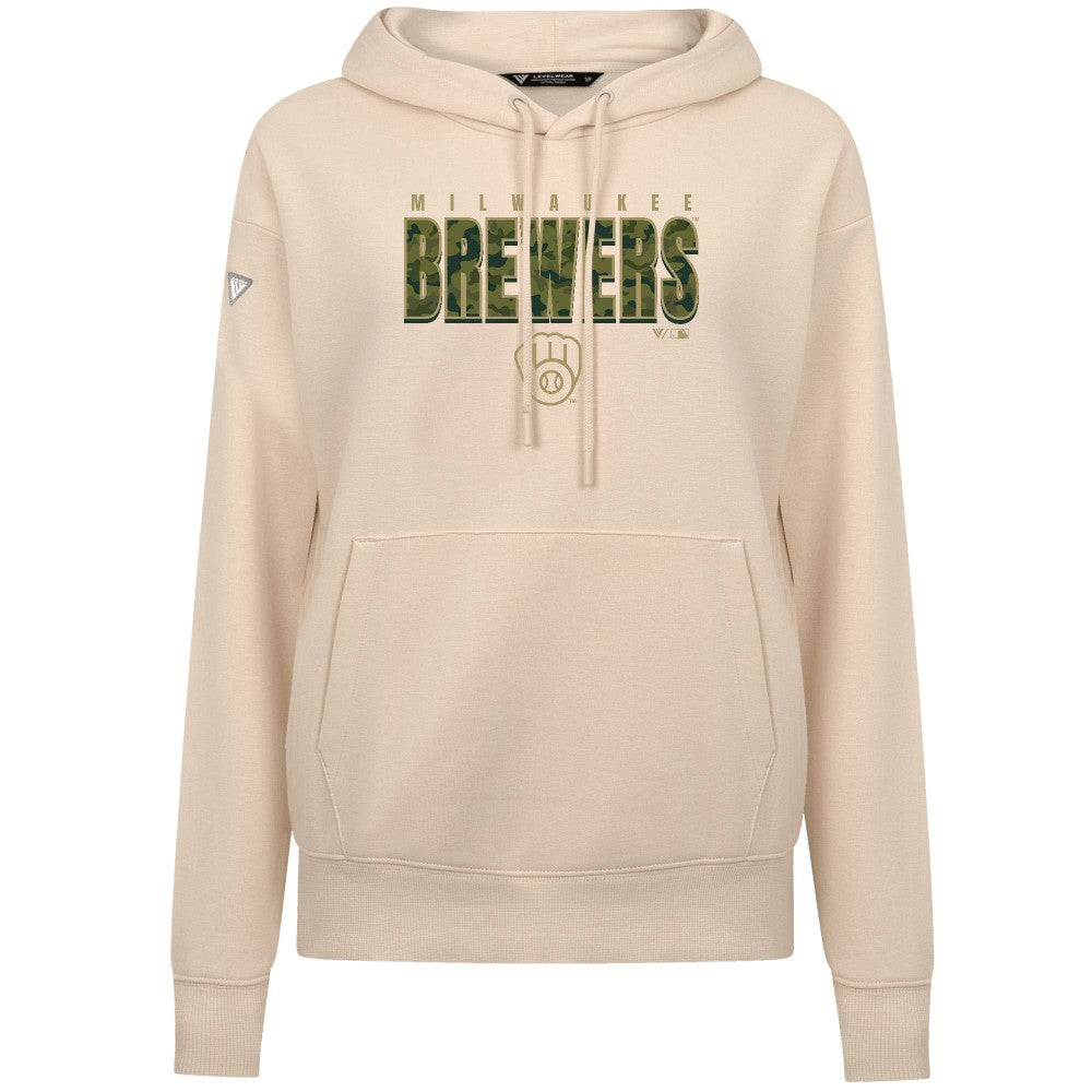 Milwaukee Brewers Levelwear Women's Adorn Protect W Pullover Hoodie - MLB Hoodies