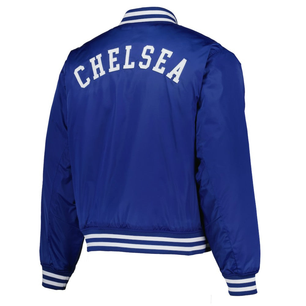 Chelsea Collegiate Sateen Full-Snap Jacket