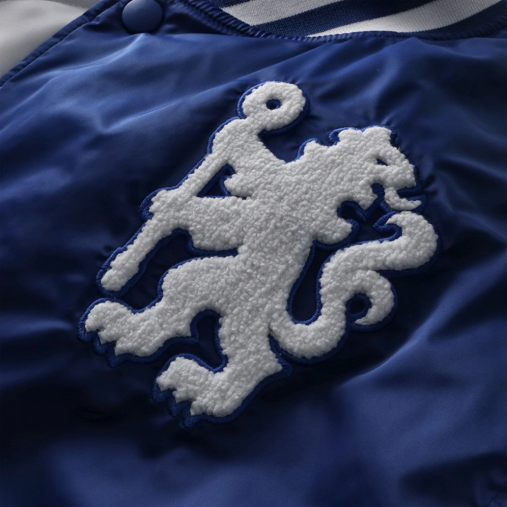 Chelsea Collegiate Sateen Full-Snap Jacket