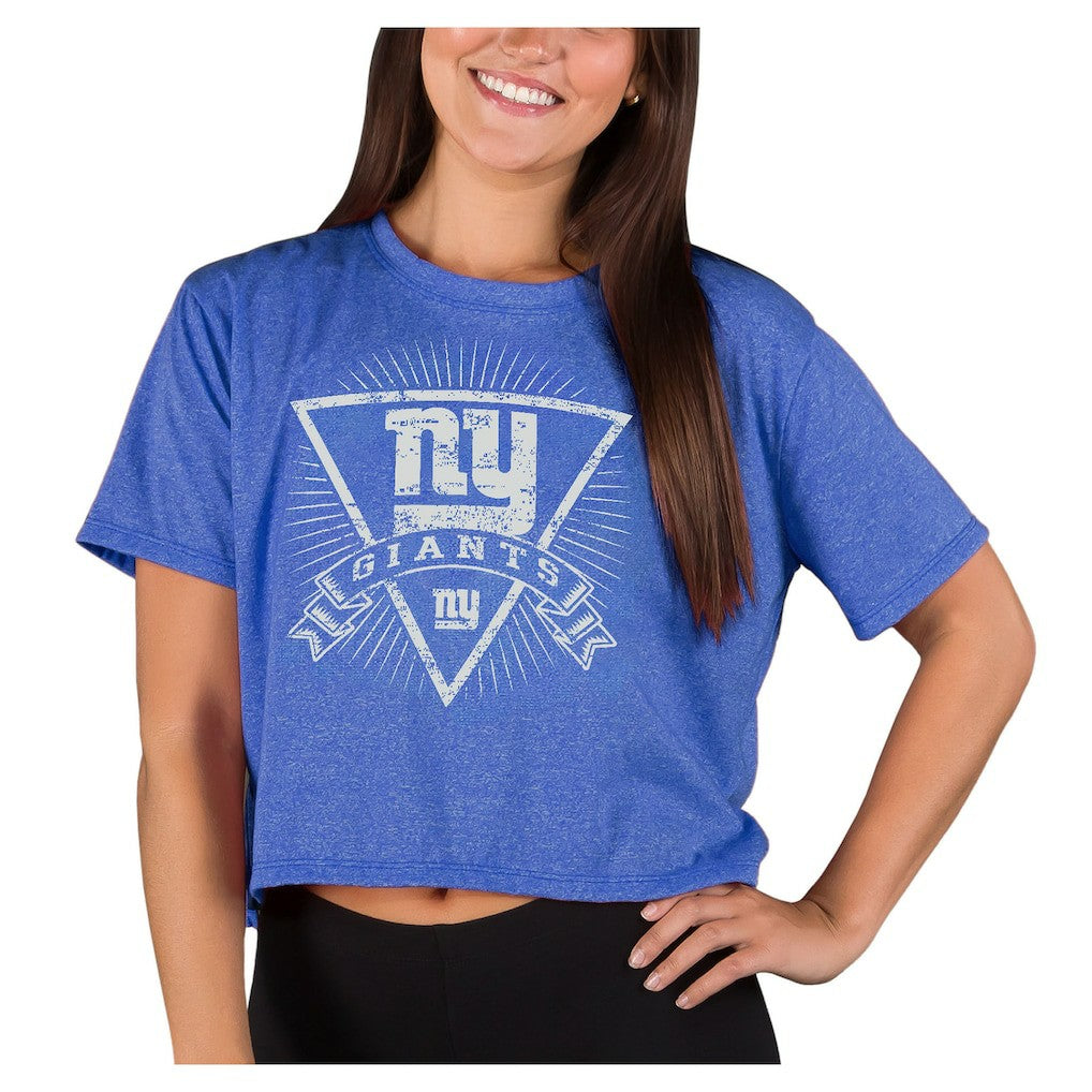 New York Giants Concepts Sport Women's Quest Knit Crop Top | NFL Near me