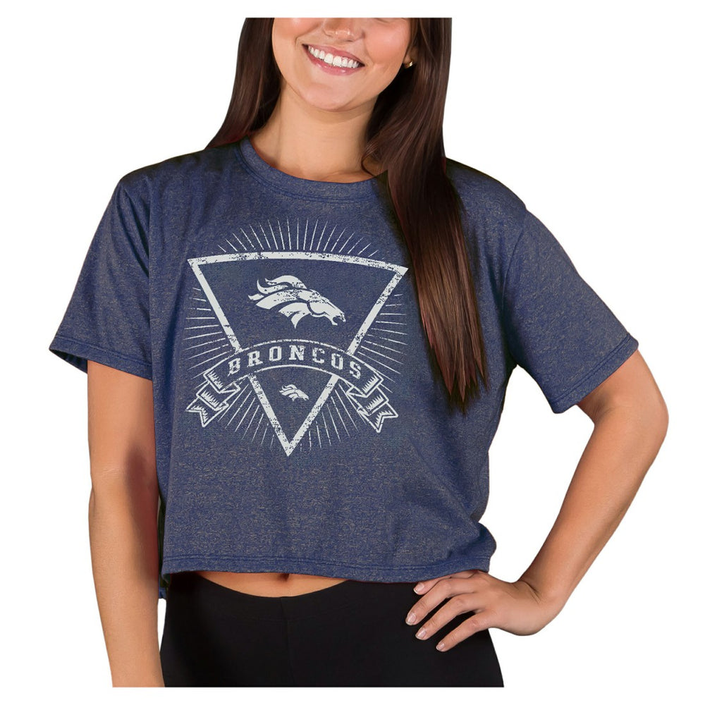 Denver Broncos Concepts Sport Women's Quest Knit Crop Top | NFL Online