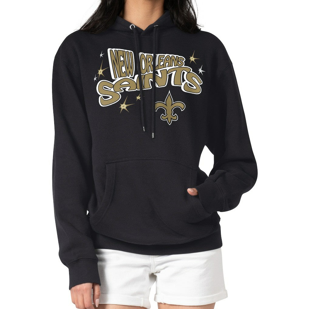 New Orleans Saints Starter Women's Fireworks Fleece Pullover Hoodie | NFL New