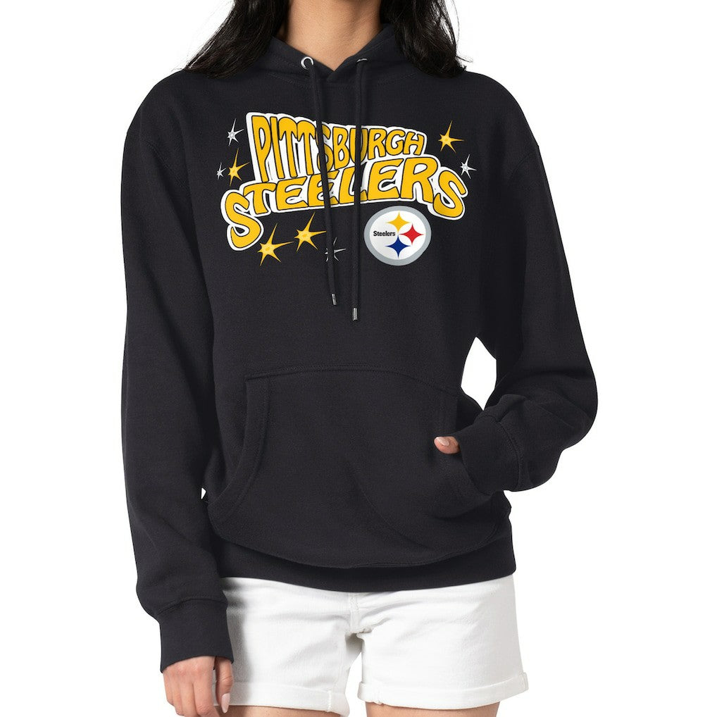 Pittsburgh Steelers Starter Women's Fireworks Fleece Pullover Hoodie | NFL Online