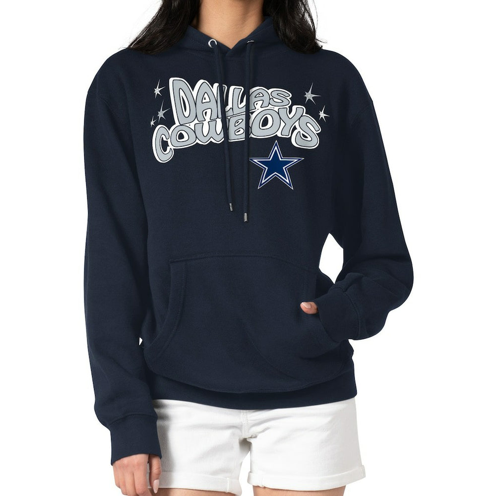 Dallas Cowboys Starter Women's Fireworks Fleece Pullover Hoodie | NFL Hot