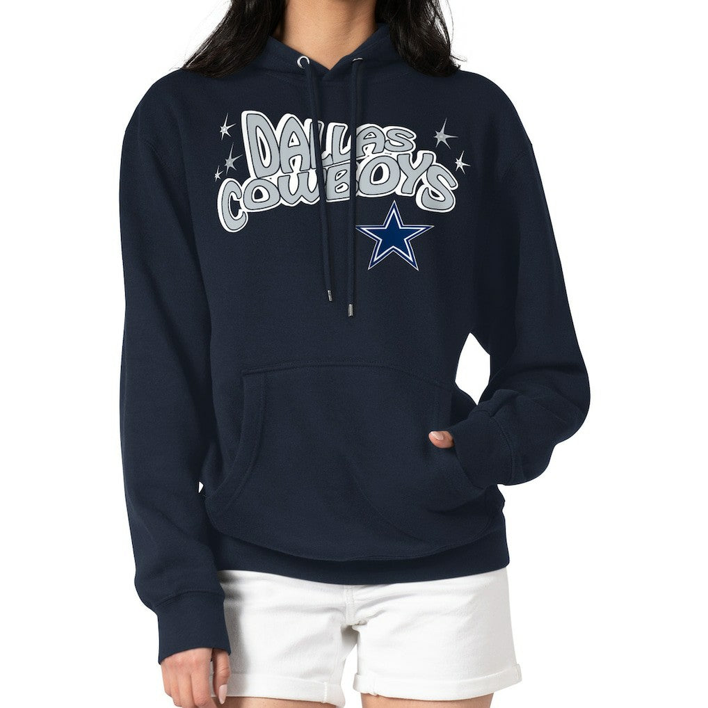 Dallas Cowboys Starter Women's Fireworks Fleece Pullover Hoodie | NFL Hot