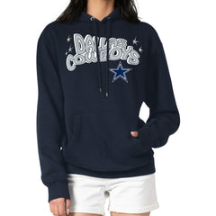 Dallas Cowboys Starter Women's Fireworks Fleece Pullover Hoodie | NFL Hot