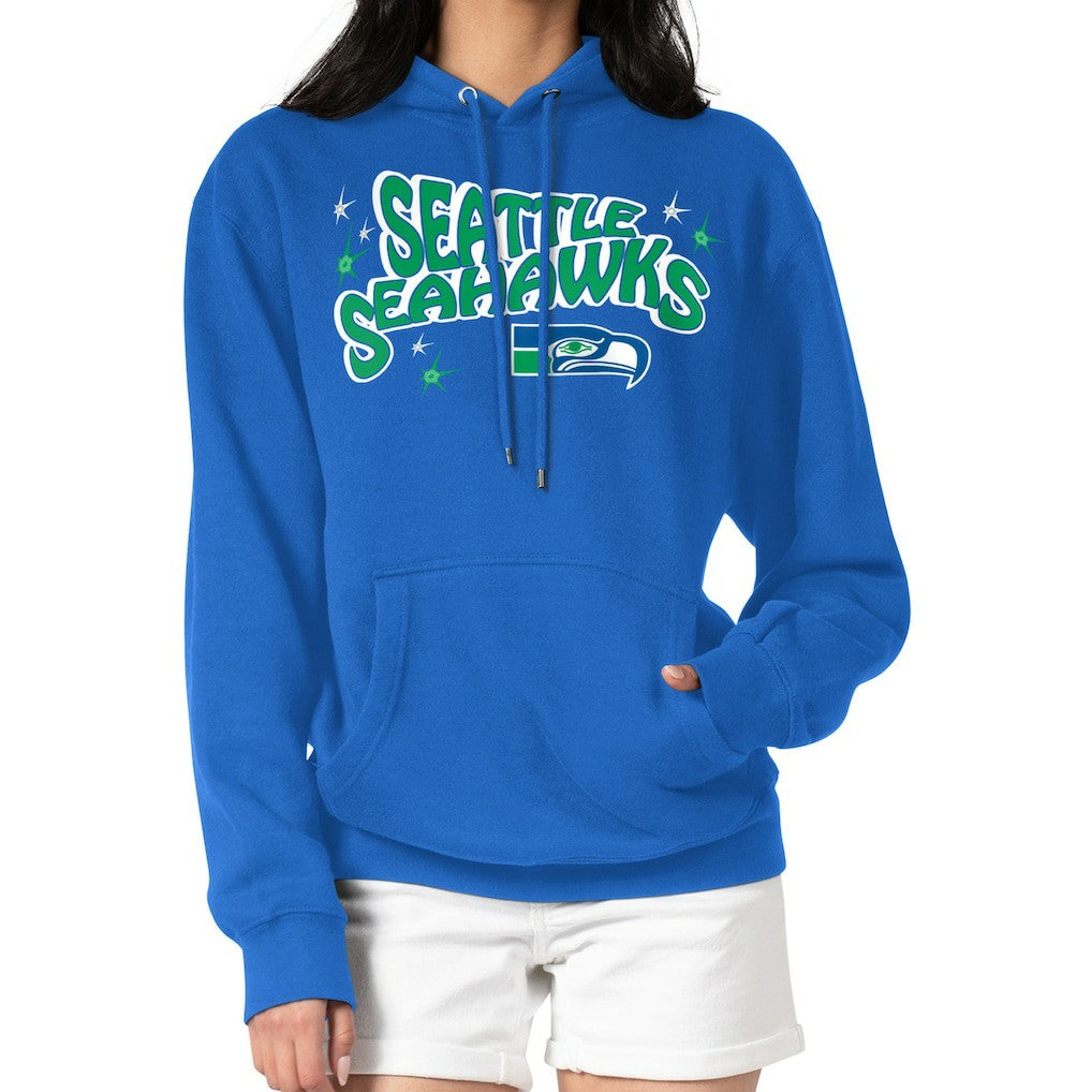 Seattle Seahawks Starter Women's Fireworks Fleece Pullover Hoodie | NFL New
