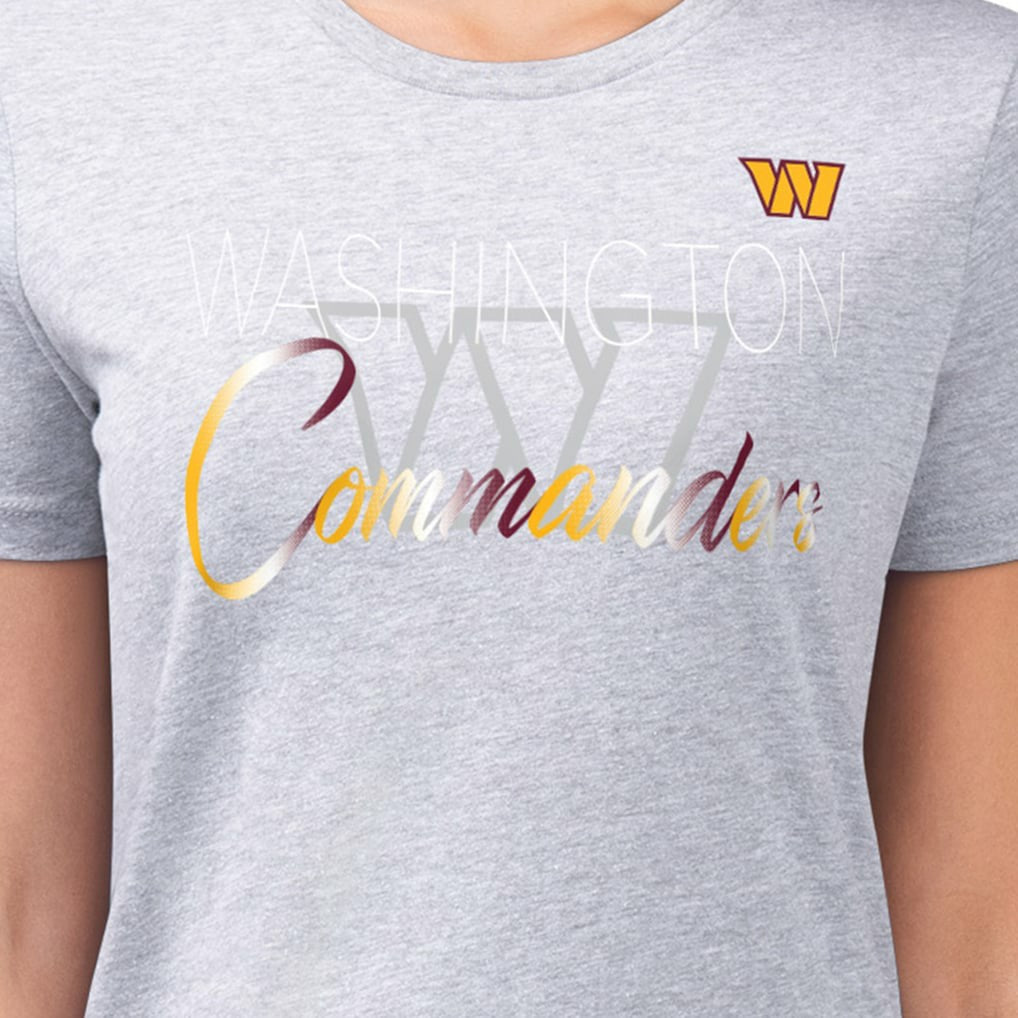 Washington Commanders G-III 4Her by Carl Banks Women's Super-Slim Fit Lightweight Shadow Logo T-Shirt | NFL US