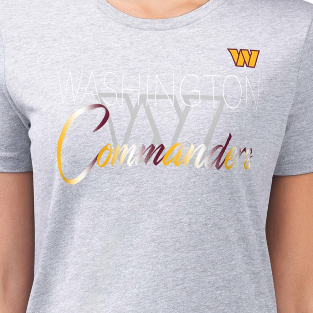 Washington Commanders G-III 4Her by Carl Banks Women's Super-Slim Fit Lightweight Shadow Logo T-Shirt | NFL US