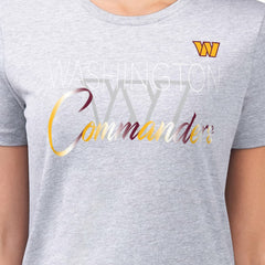 Washington Commanders G-III 4Her by Carl Banks Women's Super-Slim Fit Lightweight Shadow Logo T-Shirt | NFL US