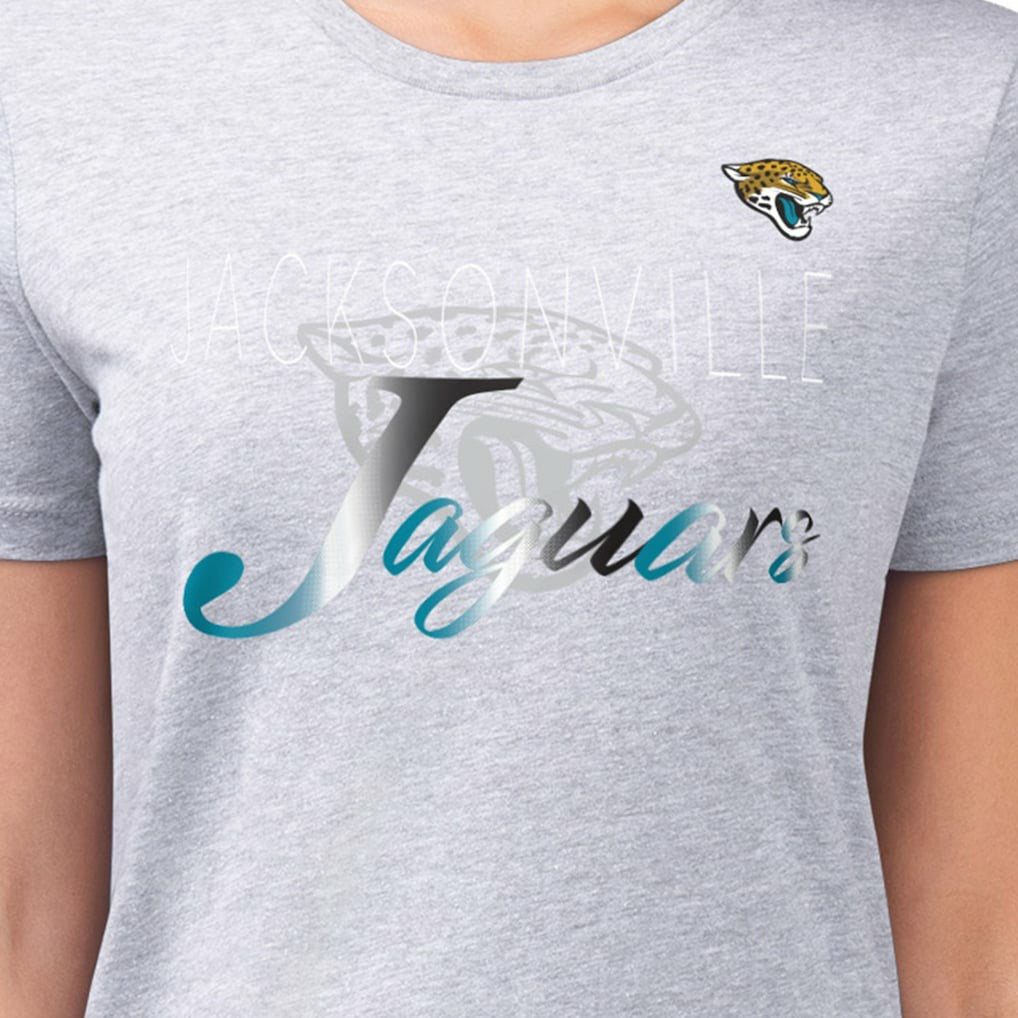 Jacksonville Jaguars G-III 4Her by Carl Banks Women's Super-Slim Fit Lightweight Shadow Logo T-Shirt | NFL Sale