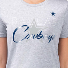 Dallas Cowboys G-III 4Her by Carl Banks Women's Super-Slim Fit Lightweight Shadow Logo T-Shirt | NFL US