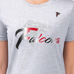 Atlanta Falcons G-III 4Her by Carl Banks Women's Super-Slim Fit Lightweight Shadow Logo T-Shirt | NFL Hot