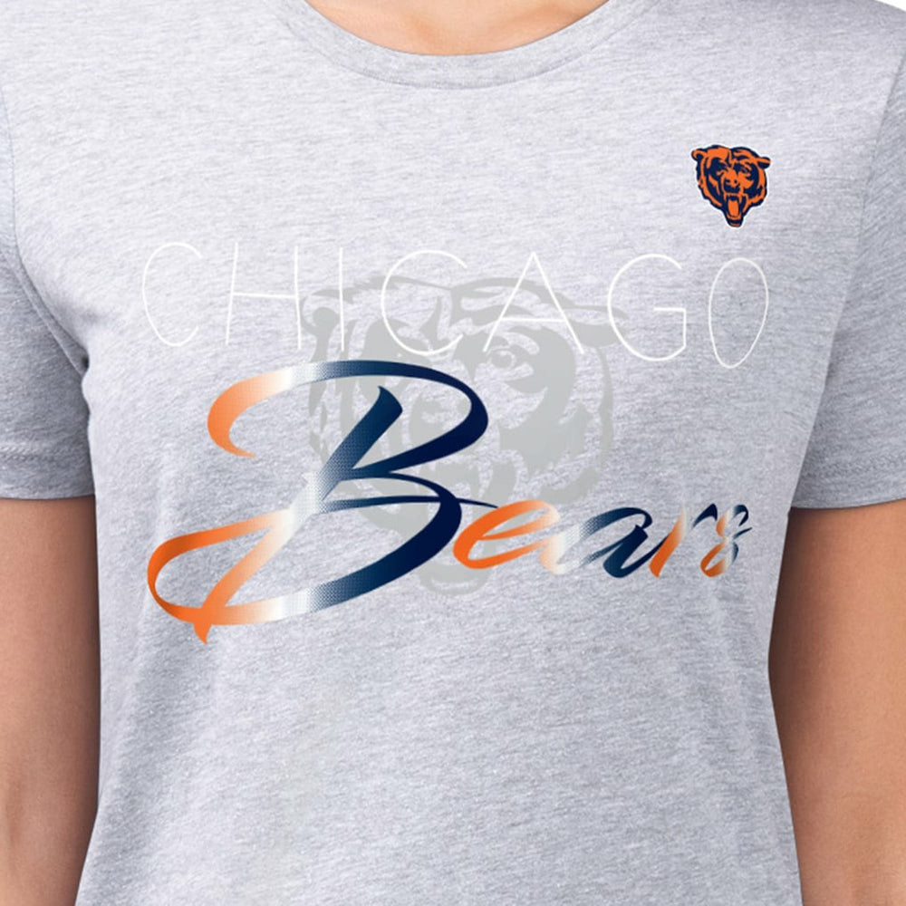 Chicago Bears G-III 4Her by Carl Banks Women's Super-Slim Fit Lightweight Shadow Logo T-Shirt | NFL Near me