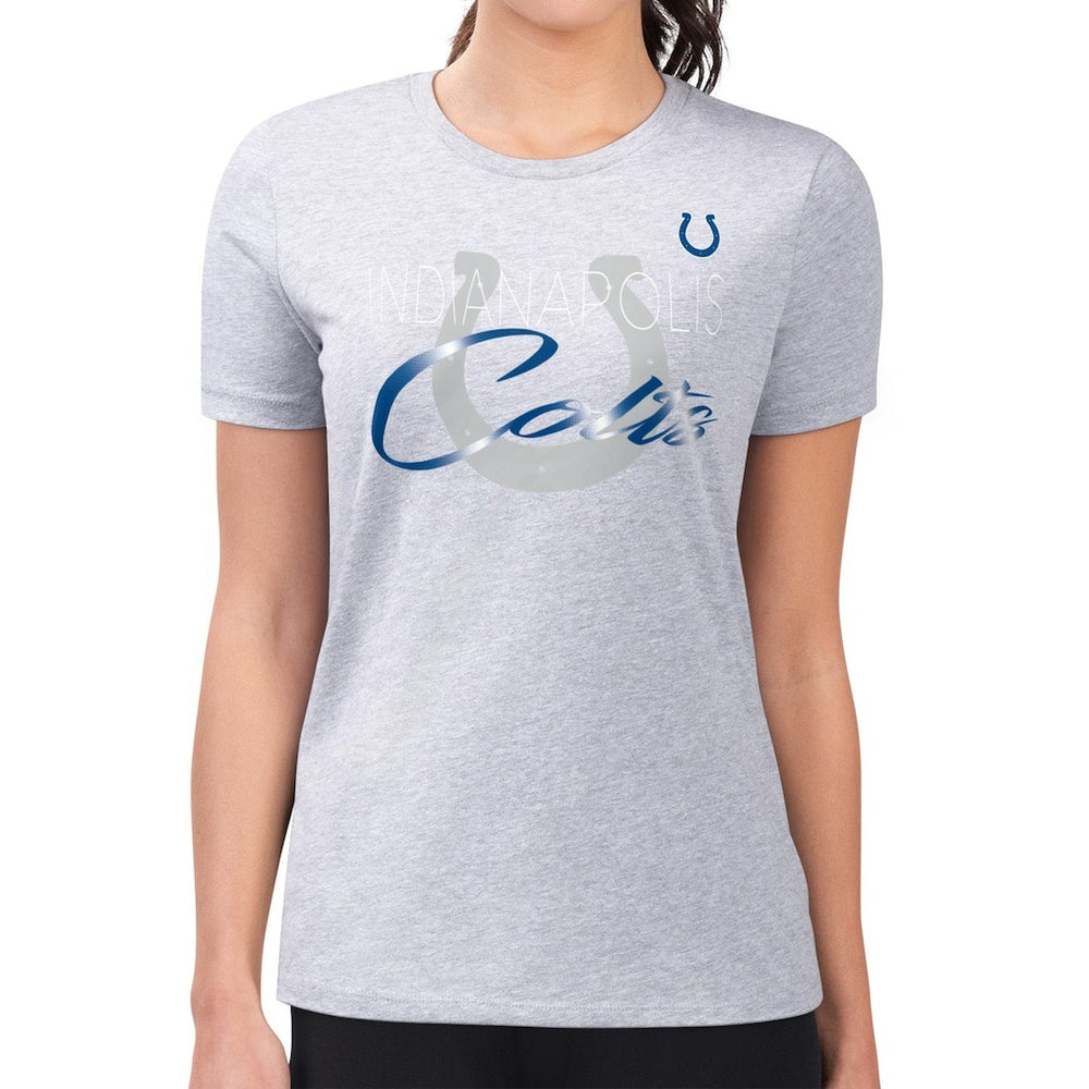 Indianapolis Colts G-III 4Her by Carl Banks Women's Super-Slim Fit Lightweight Shadow Logo T-Shirt | NFL On sale