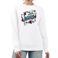 Jacksonville Jaguars G-III 4Her by Carl Banks Women's Roses Fleece Tri-Blend Pullover Sweatshirt | NFL Discount