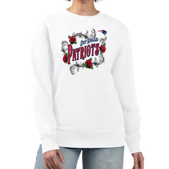 New England Patriots G-III 4Her by Carl Banks Women's Roses Fleece Tri-Blend Pullover Sweatshirt | NFL US