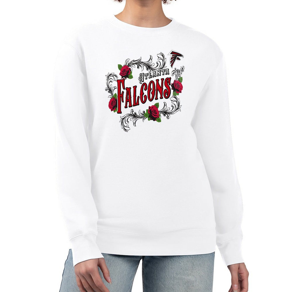 Atlanta Falcons G-III 4Her by Carl Banks Women's Roses Fleece Tri-Blend Pullover Sweatshirt | NFL New