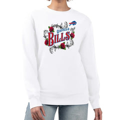 Buffalo Bills G-III 4Her by Carl Banks Women's Roses Fleece Tri-Blend Pullover Sweatshirt | NFL On sale