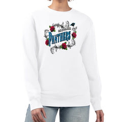 Carolina Panthers G-III 4Her by Carl Banks Women's Roses Fleece Tri-Blend Pullover Sweatshirt | NFL Outlet