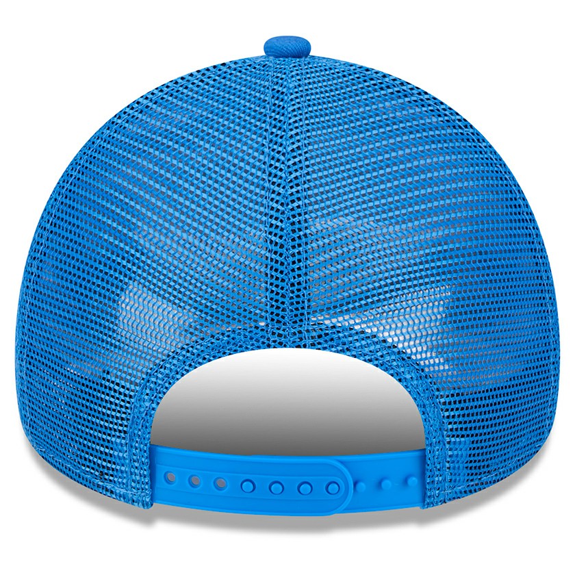 Blue Oklahoma City Thunder Core Logo Foam Front A-Frame 9FORTY Adjustable Trucker Hat | NBA