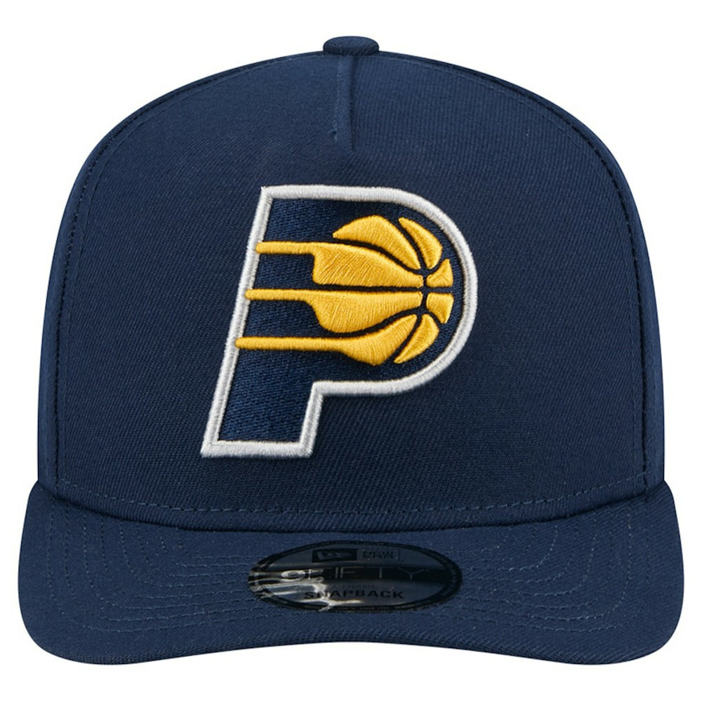 Navy Indiana Pacers Core Logo A-Frame 9FIFTY Snapback Hat | NBA